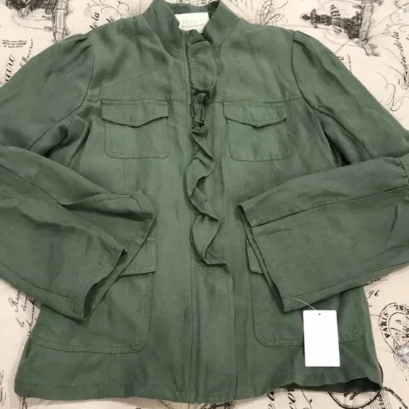 HINGE Ruffle Utility Jacket - Picture 5 of 7